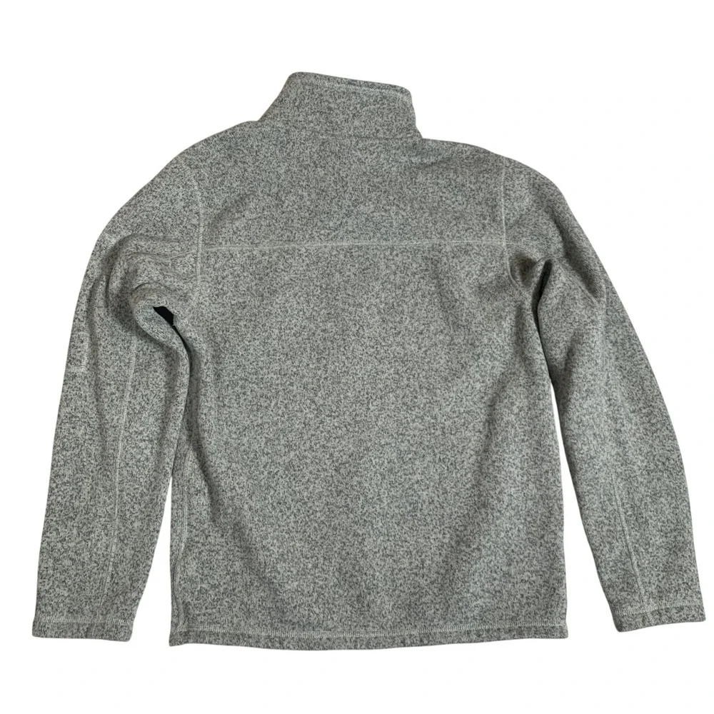 The North Face Gordon Lyons Fleece Mens M Grey Excellent Quarter‎ Zip Pullover
